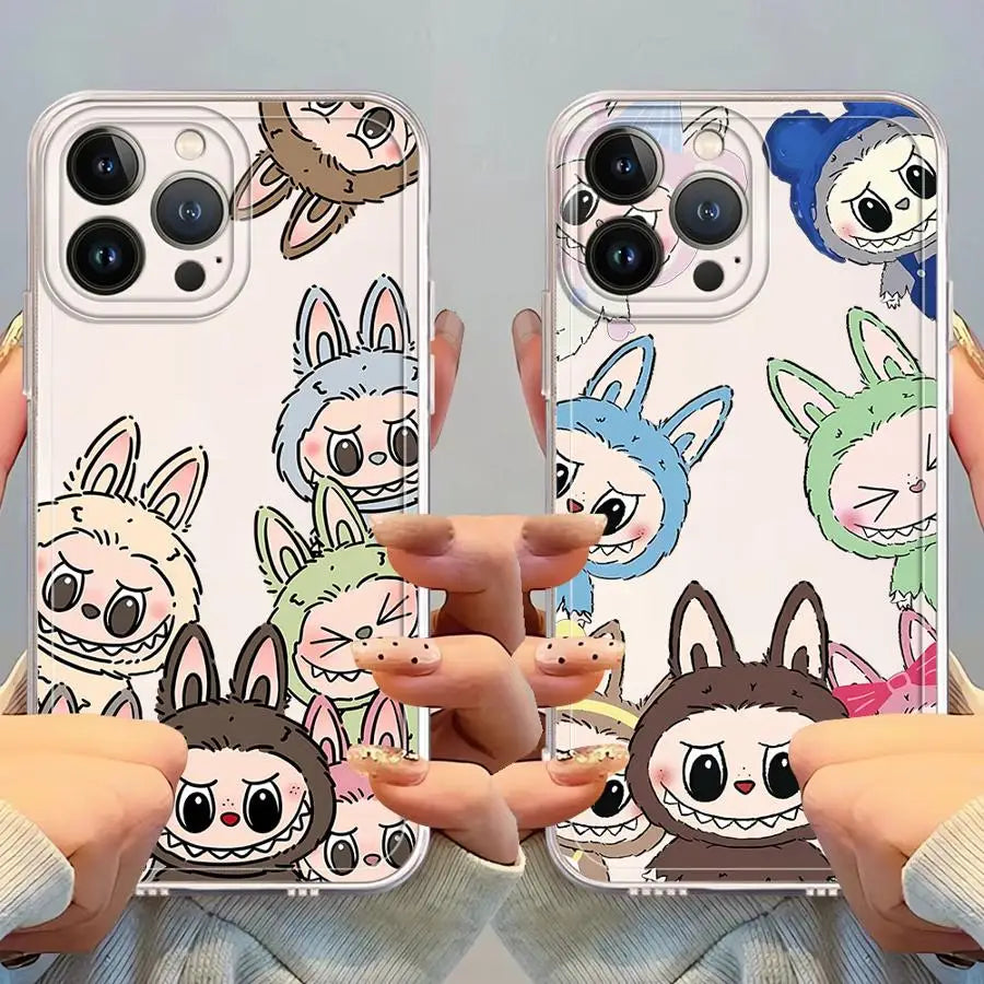 Case for Iphone XR 16 15 14 plus 16E 12 Mini 7 8 13 12 11 Pro MAX Soft Cover Cute Toy Doll