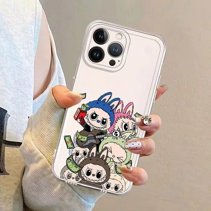 Case for Iphone XR 16 15 14 plus 16E 12 Mini 7 8 13 12 11 Pro MAX Soft Cover Cute Toy Doll